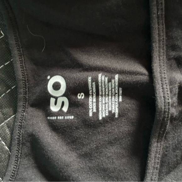 2 Black/gray Crop Tops. American Eagle & SO. Small - Picture 3 of 7